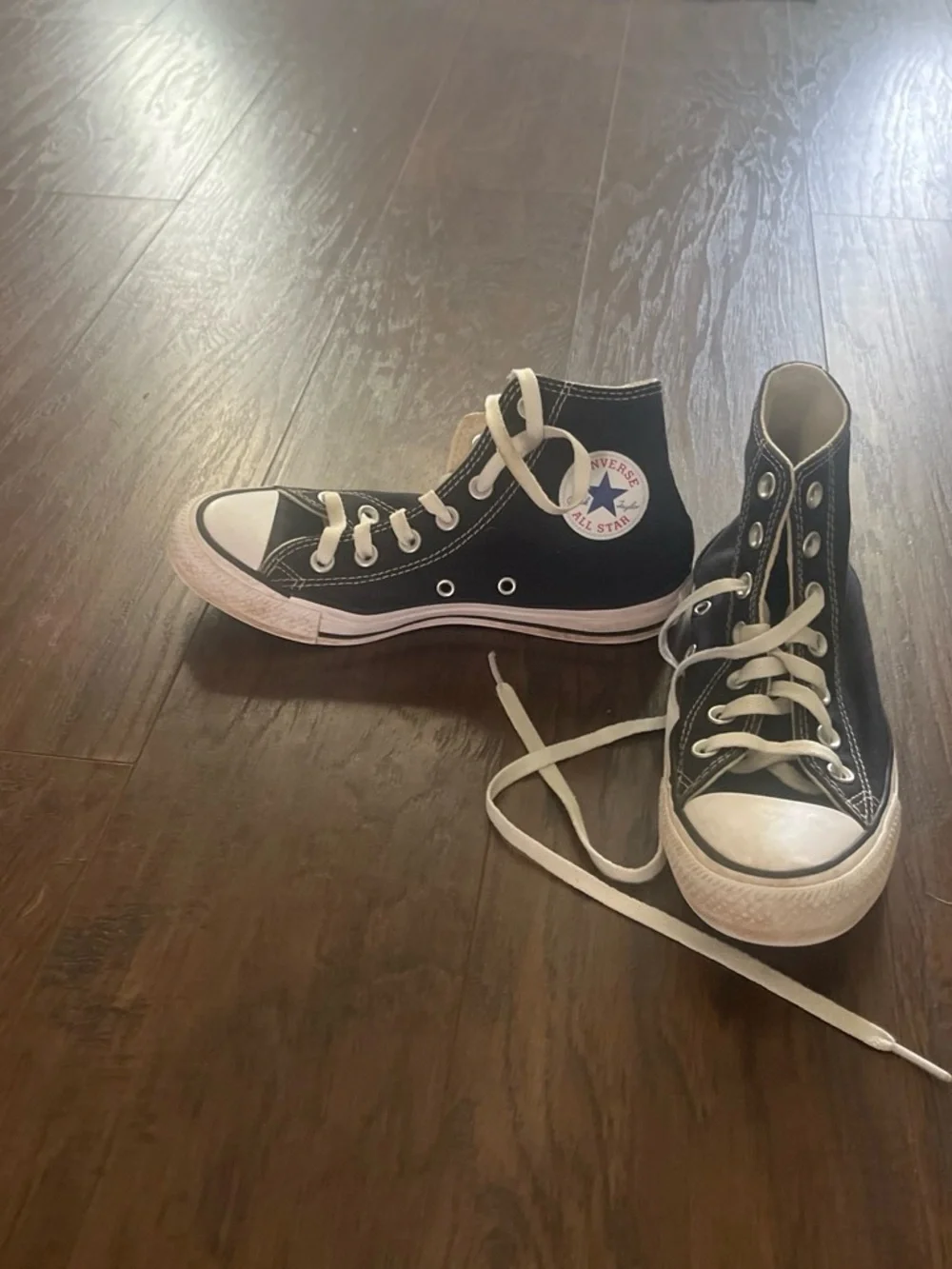 Converse Kids High Top Sneakers in Black and White